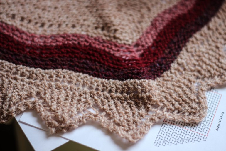 Mini Hap Shawl from Gudrun's class